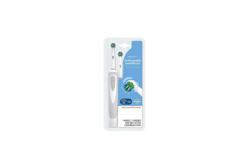 Amazon Basics Battery Powered Rechargeable Toothbrush 