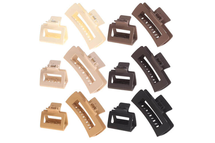 Alemaky 12 Pack Square Claw Clips