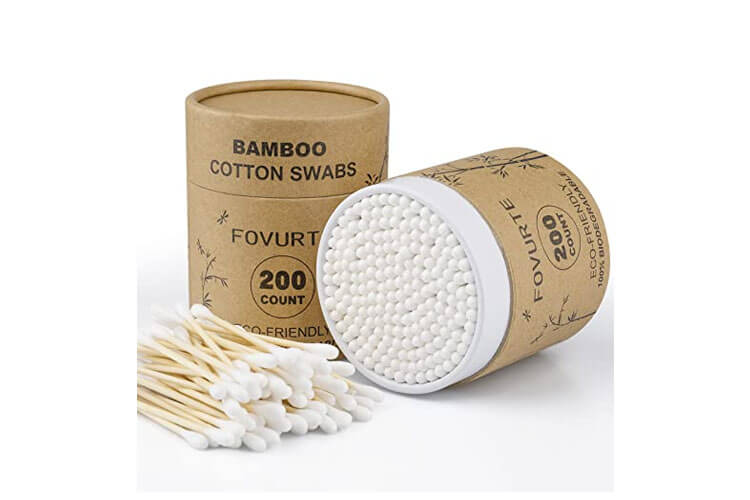 FOVURTE Bamboo Cotton Swabs 