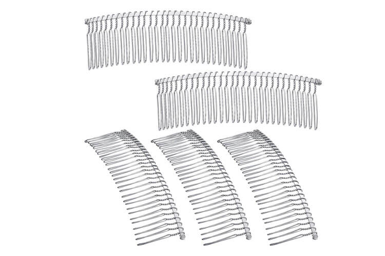 5 Pieces Hair Clip Combs Metal Wire Hair Combs