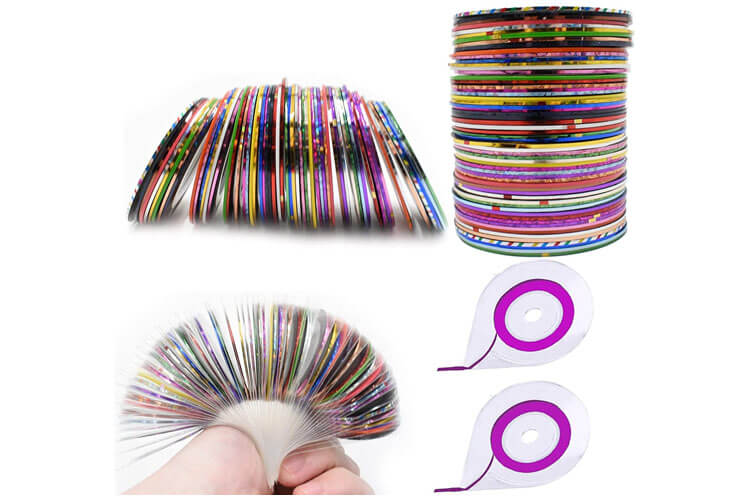 60 Colors Nail Striping Tape Line