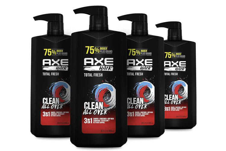 AXE 3-in-1 Body Wash Shampoo and Conditioner Easy Hair and Body Wash