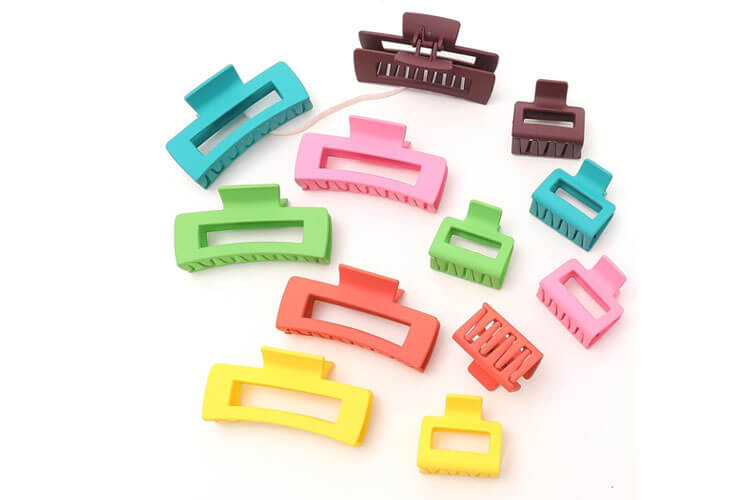 Alemaky 12Pack Colorful Trendy Square Hair Clips