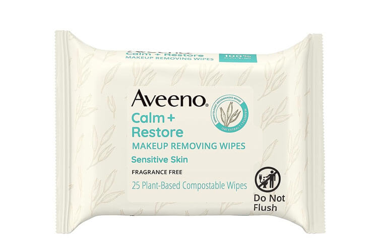 Aveeno Calm + Restore Nourishing Makeup Remover Face Wipes