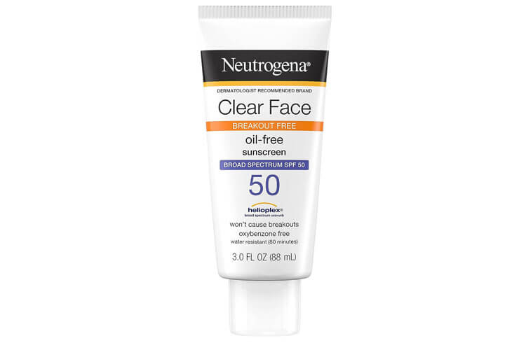 Neutrogena Clear Face Liquid Lotion Sunscreen