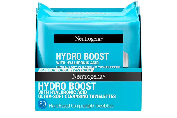 Neutrogena Hydro Boost Facial Cleansing Towelettes + Hyaluronic Acid