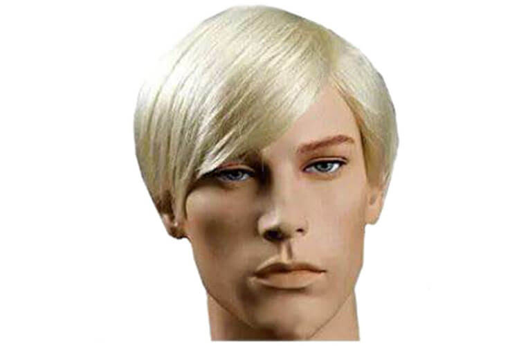 OYSRONG New Handsome Short Straight Men Wig