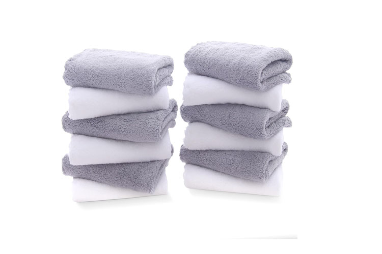 TENSTARS 12 Pack Premium Washcloths