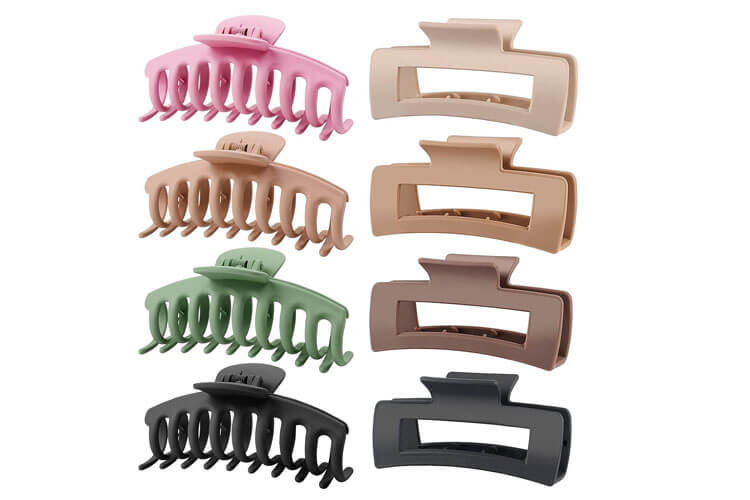 TOCESS 8 Pack Big Hair Claw Clips