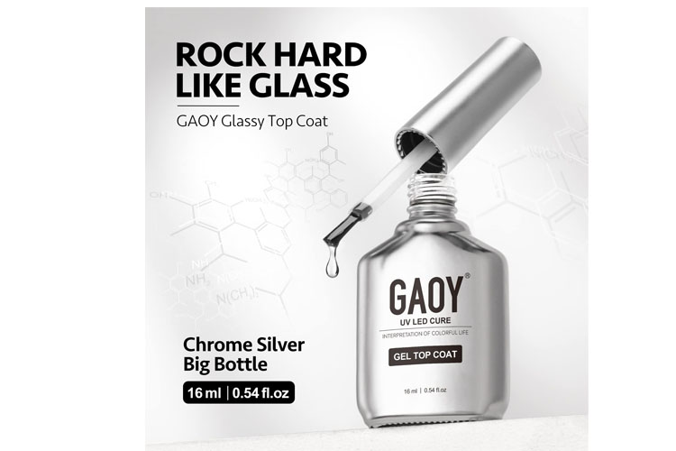 GAOY 16ml 2 Pcs Glassy Gel Top Coat and Base Coat Set