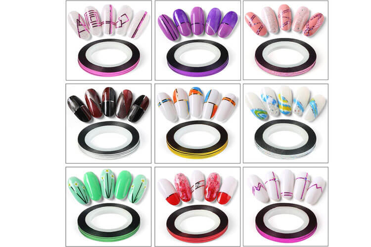 60 Colors Nail Striping Tape Line